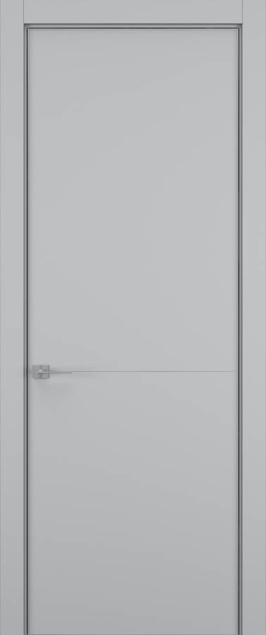 Дверь межкомнатная Hausdoors Шеллак серый 2 Minimalism L REVERSE кромка матовая в Екатеринбурге