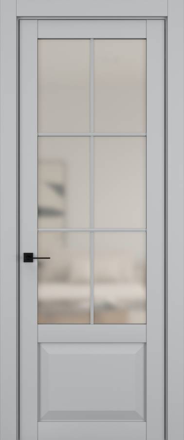 Дверь межкомнатная Hausdoors Шеллак серый 6 New Classic ст.матовое в Екатеринбурге