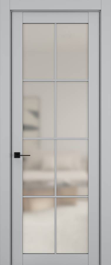 Дверь межкомнатная Hausdoors Шеллак серый 5 New Classic ст.просветленное в Екатеринбурге