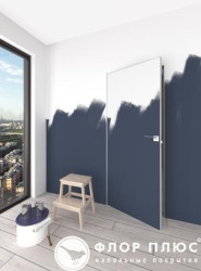 Дверь межкомнатная FRANT INVISIBLE Скрытого монтажа Прямое открывание Серая кромка в Екатеринбурге