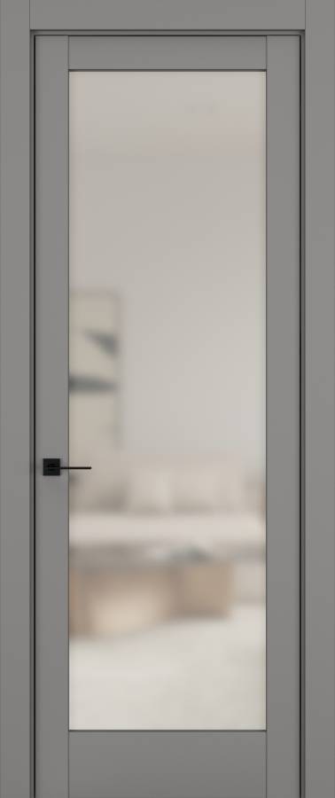 Дверь межкомнатная Hausdoors Керамик серый 8 New Classic ст.просветленное в Екатеринбурге