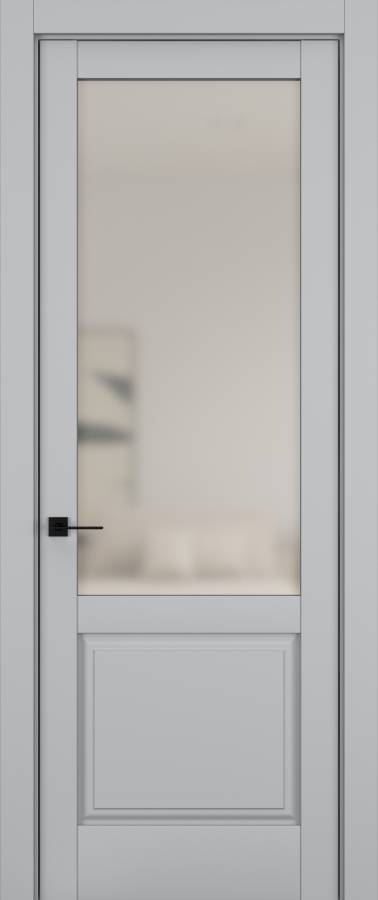 Дверь межкомнатная Hausdoors Шеллак серый 10 New Classic ст.просветленное в Екатеринбурге