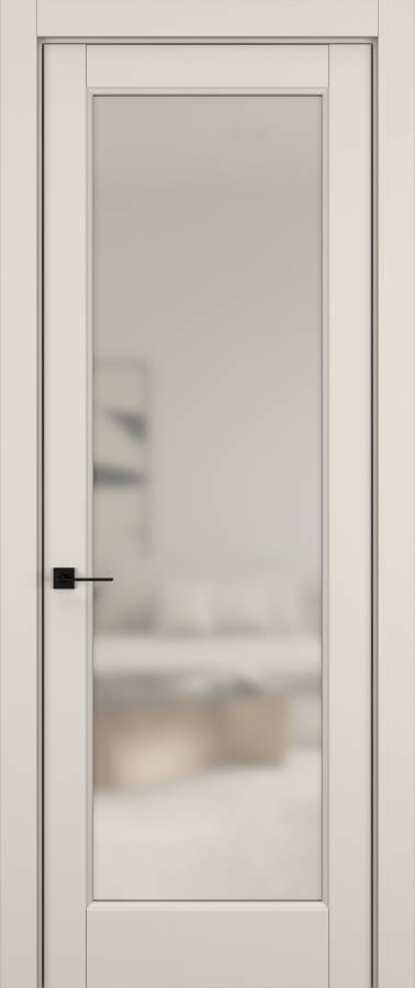 Дверь межкомнатная Hausdoors Керамик жемчужный 3 Soft Classic ст.просветленное в Екатеринбурге