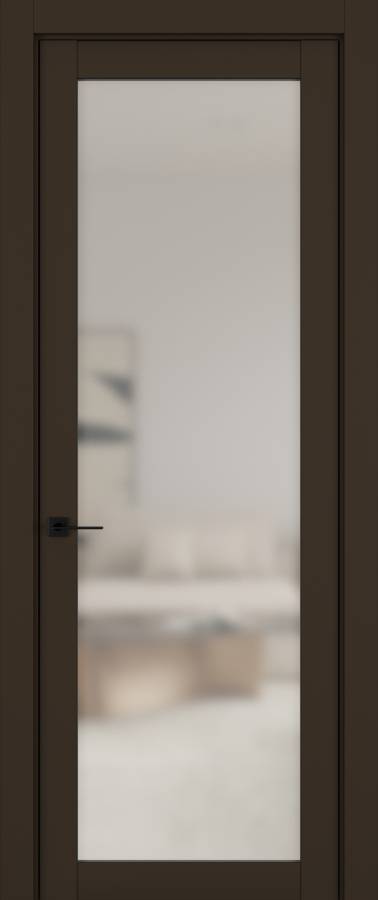 Дверь межкомнатная Hausdoors Керамик коричневый 2 New Classic ст.просветленное в Екатеринбурге