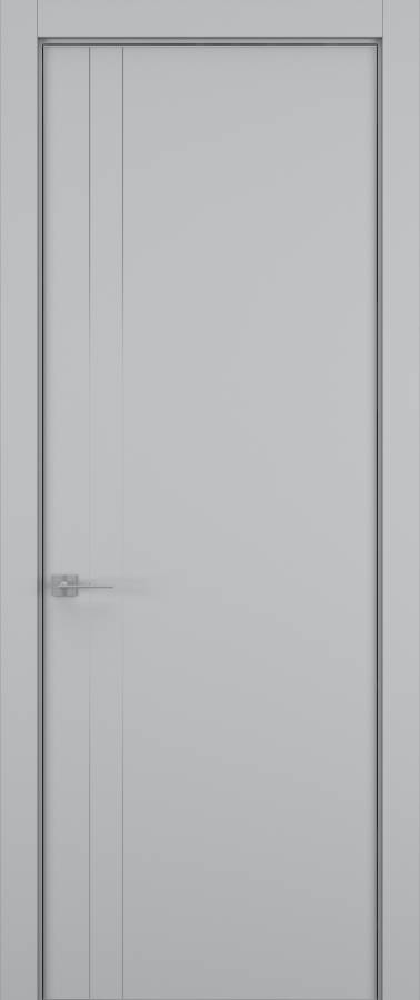 Дверь межкомнатная Hausdoors Шеллак серый 4 Minimalism R REVERSE кромка матовая в Екатеринбурге