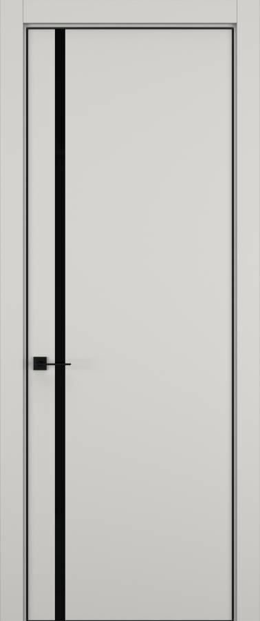 Дверь межкомнатная Hausdoors Керамик слоновая кость 5 Minimalism ст.черное L REVERSE кромка черная в Екатеринбурге
