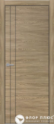 Дверь межкомнатная Тамбурат (Tamburat) 4105 дуб мадейра черная кромка в Екатеринбурге