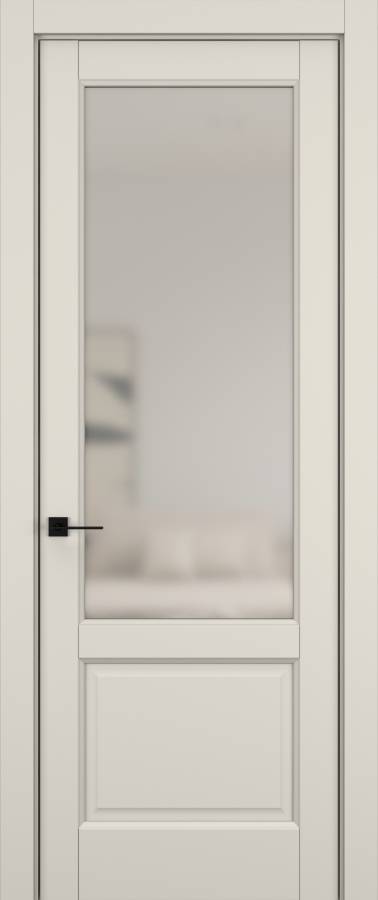 Дверь межкомнатная Hausdoors Керамик жемчужный 4 Soft Classic ст.просветленное в Екатеринбурге