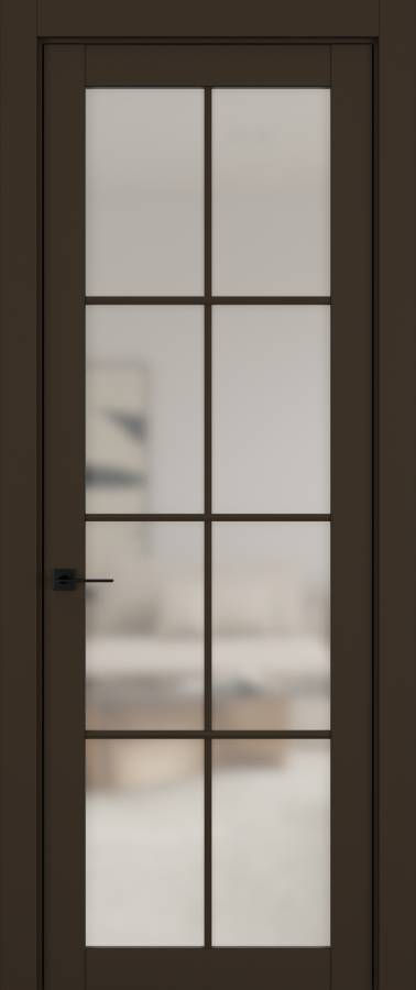 Дверь межкомнатная Hausdoors Керамик коричневый 5 New Classic ст.просветленное в Екатеринбурге