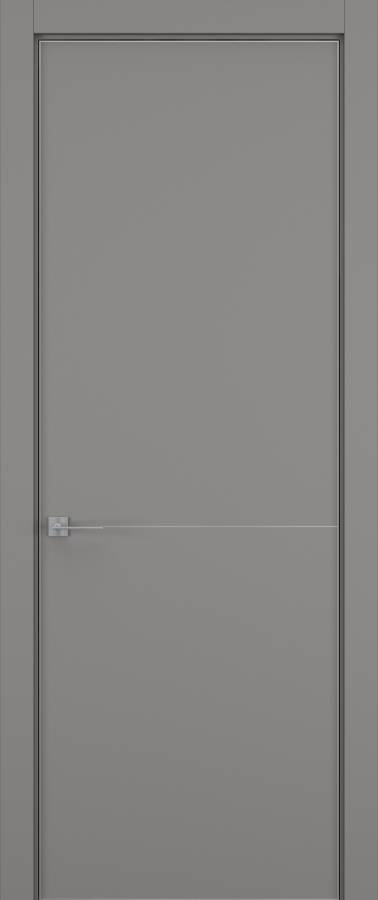 Дверь межкомнатная Hausdoors Керамик серый 2 Minimalism кромка матовая в Екатеринбурге