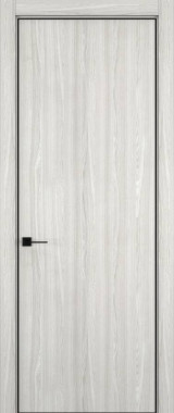 Дверь межкомнатная Hausdoors Дуб белый 1 Minimalism кромка черная