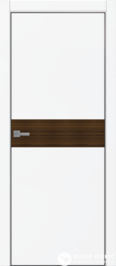 Дверь межкомнатная UBERTURE Тамбурат ПДТч 4106 Аляска суперматовая черная кромка