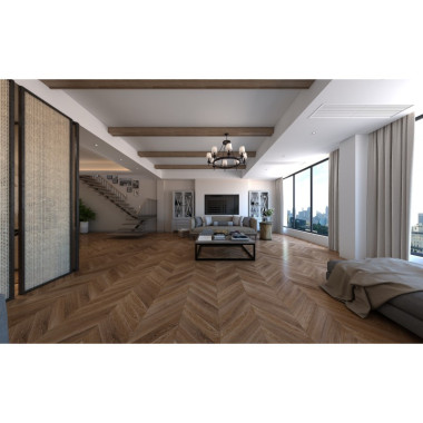 Кварцевый ламинат (SPC) DamyFloor Chevron Шайо