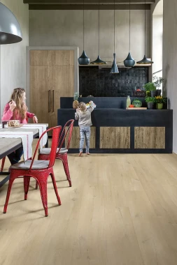 ПВХ плитка Quick Step Vinyl Flex FUSE Дуб льняной серо-бежевый