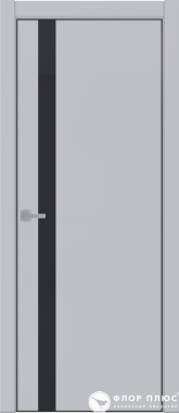 Дверь межкомнатная UBERTURE Тамбурат ПДТОч 4104 Манхэттен черная кромка