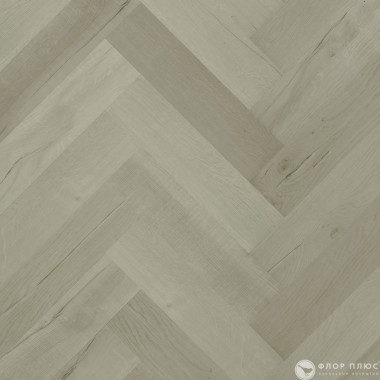 Кварцевый ламинат (SPC) Fargo Herringbone Дуб Лондонский Туман