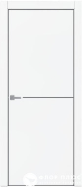 Дверь межкомнатная Тамбурат (Tamburat) 4102 аляска суперматовая черная кромка