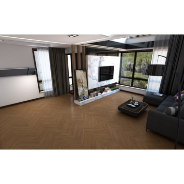 Кварцевый ламинат (SPC) DamyFloor Chevron Блуа