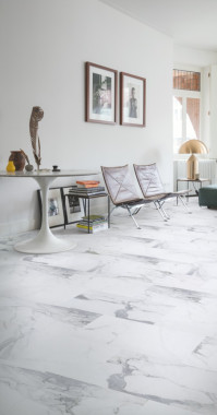 Кварцевый ламинат (SPC) Quick Step VOLCANO Мрамор белый