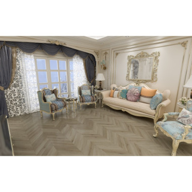 Кварцевый ламинат (SPC) DamyFloor Chevron Версаль