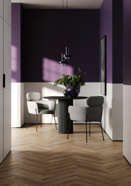 Кварцевый ламинат (SPC) Fargo Herringbone Дуб Коста-Рика