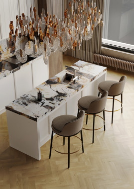 Кварцевый ламинат (SPC) Fargo Herringbone Дуб Копенгаген