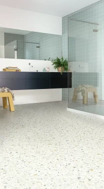 ПВХ плитка Quick Step Vinyl Flex BLUSH Терраццо многоцветный