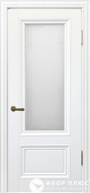 Дверь межкомнатная UBERTURE Алтай 802 снежная королева остеклённая