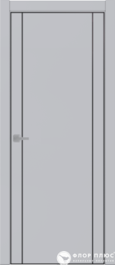 Дверь межкомнатная UBERTURE Тамбурат ПДТч 4103 Манхэттен черная кромка