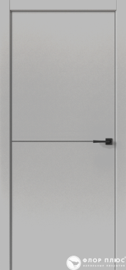 Дверь межкомнатная UBERTURE Тамбурат Лайт ПДТЧ 4302 Лофт светлый черная кромка