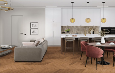 ПВХ плитка DAMY FLOOR Chevron LVT Блуа