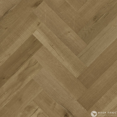 Кварцевый ламинат (SPC) Fargo Herringbone Дуб Робуста