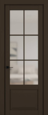 Дверь межкомнатная Hausdoors Керамик коричневый 6 New Classic ст.просветленное