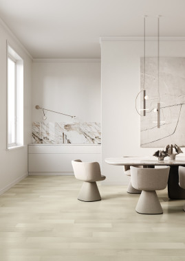 Кварцевый паркет Quartz Parquet Классик Клён Американский Белый 400-56 5/0,6 мм