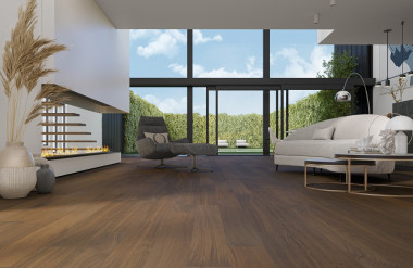 Кварцевый паркет Quartz Parquet Классик Орех Американский 400-29 5/0,6 мм