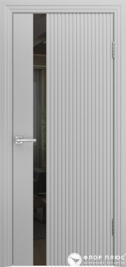 Дверь межкомнатная FRANT Эмаль модерн Ультра 1 - ДО RAL7047 Серая эмаль Стекло