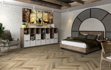 ПВХ плитка DAMY FLOOR Chevron LVT Амбуаз