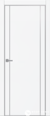 Дверь межкомнатная UBERTURE Тамбурат ПДТм 4103 Аляска суперматовая серая кромка