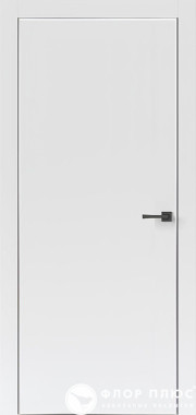Дверь межкомнатная UBERTURE Тамбурат Лайт ПДТБ 4201 Аляска суперматовая белая кромка