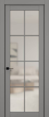 Дверь межкомнатная Hausdoors Керамик серый 5 New Classic ст.просветленное