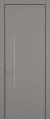 Дверь межкомнатная Hausdoors Керамик серый 4 Minimalism L REVERSE кромка матовая