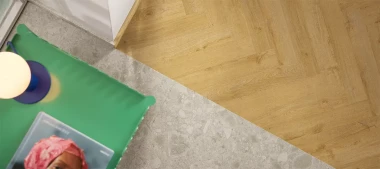 ПВХ плитка Quick Step Vinyl Flex BLUSH Сеппо теплый серый