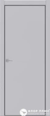 Дверь межкомнатная UBERTURE Тамбурат ПДТч 4101 Манхэттен черная кромка