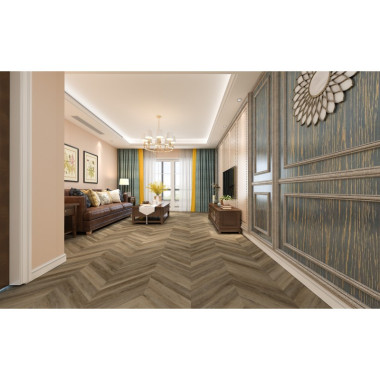 Кварцевый ламинат (SPC) DamyFloor Chevron Амбуаз