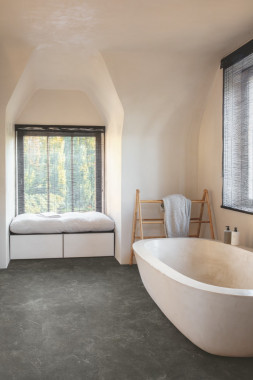 Кварцевый ламинат (SPC) Quick Step VOLCANO Мрамор темно-коричневый