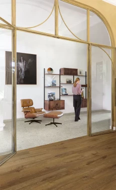 ПВХ плитка Quick Step Vinyl Flex FUSE Коричневый осенний дуб