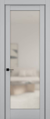 Дверь межкомнатная Hausdoors Шеллак серый 8 New Classic ст.просветленное