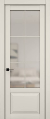 Дверь межкомнатная Hausdoors Керамик жемчужный 6 New Classic ст.просветленное