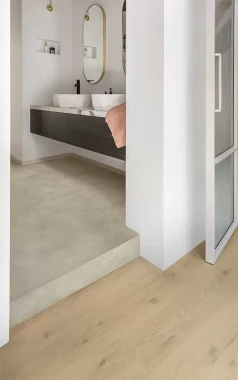 ПВХ плитка Quick Step Vinyl Flex BLUSH Цемент теплый бежевый