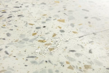 ПВХ плитка Quick Step Vinyl Flex BLUSH Терраццо многоцветный